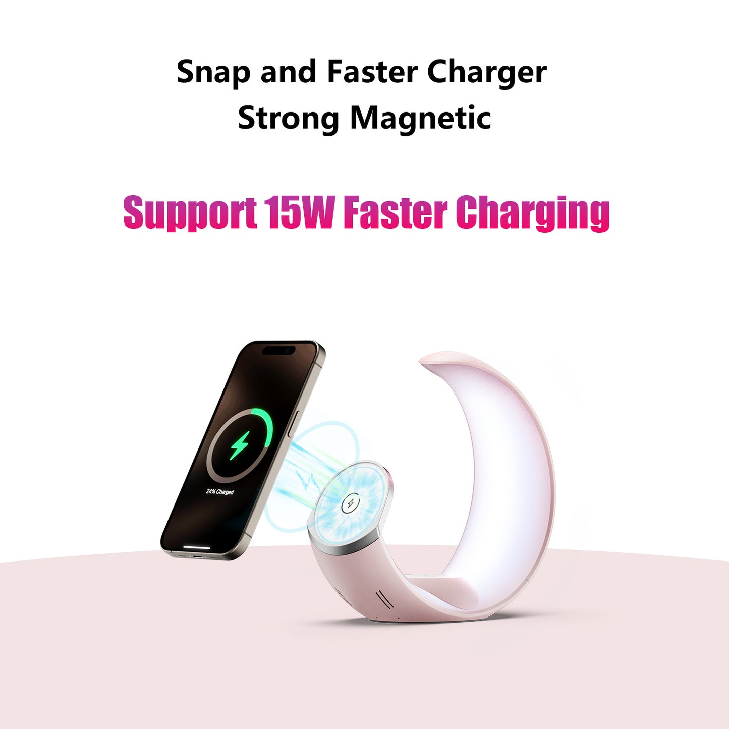 LunoCharge™ – 4-in-1 Crescent Magnetic Wireless Charger